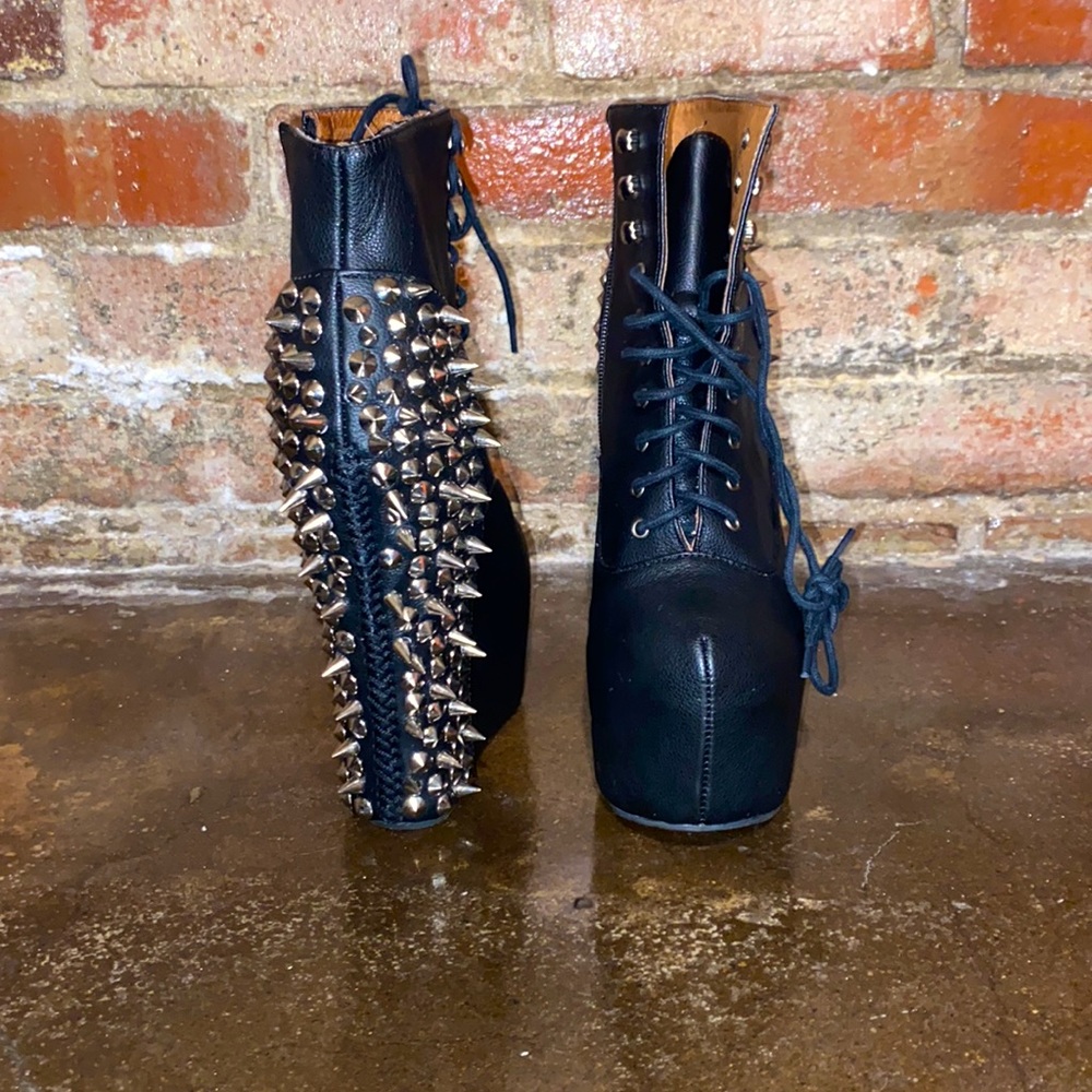 Authentic Jeffrey Campbell spiked platforms.
